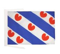 BANDIERA PROVINCIA DI FRISIA 45x30cm - BANDIERINA FRYSLÂN - PAESI BASSI 30 x 45 cm cordicelle - AZ FLAG