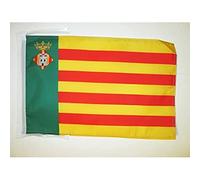 BANDIERA PROVINCIA SPAGNOLA DI CASTELLÓN 45x30cm - BANDIERINA CASTELLÓN - COMUNITÀ VALENZANA 30 x 45 cm cordicelle - AZ FLAG