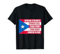 Bandiera Puerto Rico Taino Coqui Orgoglioso Jibaro Yo Soy Boricua Maglietta
