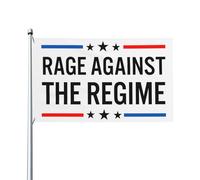 Bandiera "Rage Against The Regime" 3x5 piedi, decorazione per esterni e interni, stendardo per processione con