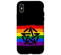 Bandiera Rainbow Pentacle Pride Custodia per iPhone X/XS