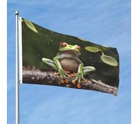 Bandiera rana albero della pace 2x3 Ft Double Sided No Fade Welcome Garden Flag Yard Flag con ottone Outdoor Banner Decor per cortile portico prato Decor
