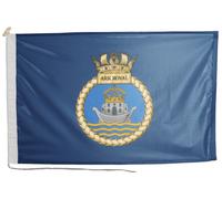 Bandiera reale HMS Ark con corda e interruttore - MOD LICENSED - fatta a mano...