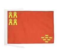 BANDIERA REGIONE DI MURCIA 45x30cm - BANDIERINA REGIÓN DE MURCIA IN SPAGNA 30 x 45 cm cordicelle - AZ FLAG