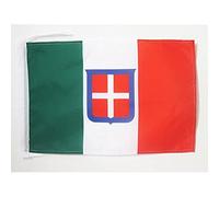 BANDIERA REGNO D'ITALIA 1861-1946 45x30cm - BANDIERINA REALE ITALIANA 30 x 45 cm cordicelle - AZ FLAG