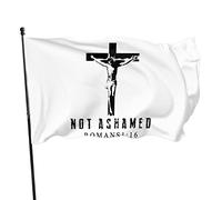 Bandiera religiosa cristiana di Gesù, 3x5 piedi, con due occhielli in ottone, doppia cucitura, colore vivido, anti-scolorimento