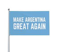 Bandiera "Rendi l'Argentina di n grande" 3x5 piedi - Bandiera da giardino in poliestere con occhielli in ottone, striscione da giardino per esterni