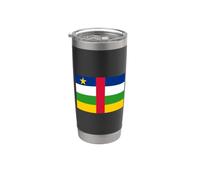 Bandiera Repubblica Centrafricana Bicchiere termico in acciaio inox doppia parete