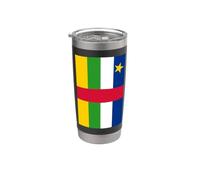 Bandiera Repubblica Centrafricana Bicchiere termico in acciaio inox doppia parete