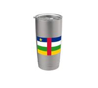 Bandiera Repubblica Centrafricana Bicchiere termico in acciaio inox doppia parete