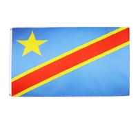 BANDIERA REPUBBLICA DEMOCRATICA DEL CONGO 150x90cm - BANDIERA CONGOLESE 90 x 150 cm - AZ FLAG