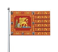 Bandiera Repubblica Di Venezia Decor Bannière Doppie Cuciture Garden Flag Per Parata Conferenza Activités Sportives 3X5Ft