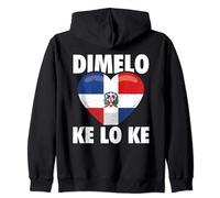 Bandiera Repubblica Dominicana Dimelo Ke Lo Ke Dominicana Felpa con Cappuccio
