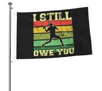 Bandiera Resistente Alle Intemperie Bandiere Da Balcone American Football I Still Owe You Rinforzo Striscioni Di Bunting Per Bar Conferenza Interno 90X150Cm