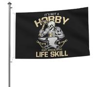Bandiera Resistente Alle Intemperie Bandiere It'S Not A Hobby It'S A Post Apocalyptic Life Skill Doppia Cucitura Flag Per Parata Balcone Esterno 90X150Cm