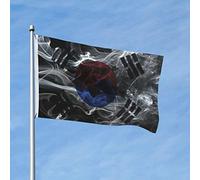Bandiera Resistente Alle Intemperie, Smoke Style Flag Of South Korea Colori Vivaci Bandiere Per Parata Interno Flag 90X150Cm