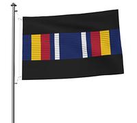 Bandiera Resistente Allo Scolorimento, Global War On Terrorism Service Medal Ribbon Resistente Alle Intemperie Bandiere Per All'Aperto Balcone Flag 90X150Cm