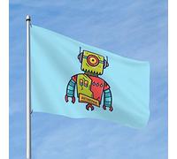 Bandiera resistente e carina con scritta "Ai Mechanic", 4x6 piedi, in poliestere resistente, per esterni, cortile, casa, striscione decorativo con colori vivaci.