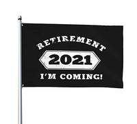 Bandiera Retired 2021 Not My Problem Anymore Appendere Bandiera Pace Doppia Faccia Decorazioni Da Giardino Per Camere Fattoria Casa 3X5 Ft