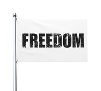 Bandiera retrò vintage Freedom Charlie Kirk America Politica 3x5 piedi per esterni, bandiere bifacciali, striscioni per esterni, bianchi