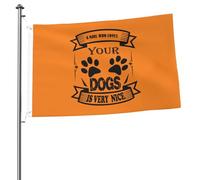 Bandiera Rinforzo Bandiere Da Giardino A Girl Who Loves Your Dogs Is Very Nice Classica Bandierine Per Interno Celebrazione Decorazione 90X150Cm