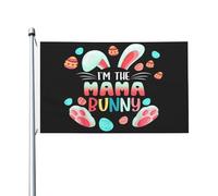 Bandiera Rinforzo Bandiere Da Giardino I'M The Mama Bunny Family Easter Party Decorative Bandierine Della Decorazione Per Ristoranti Interno Decorazione 90X150Cm