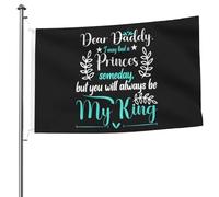 Bandiera Rinforzo Bandiere Dear Daddy I May Find A Princes Someday Classica Striscioni Di Bunting Per Bar Ristoranti Interno 90X150Cm