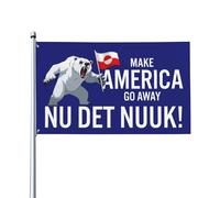 Bandiera Rinforzo Striscioni Di Bunting Make America Go Away Greenland Decorative Bandiere Da Giardino Per Conferenza All'Aperto Giardino 90X150Cm