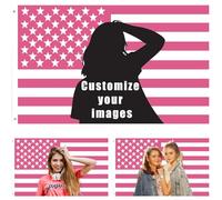 Bandiera rosa personalizzata 9,1 x 1,5 m, personalizza bandiere personalizzate per la tua immagine,Bandiere americane personalizzate per camera da letto,Poster divertente per decorare club, concerti