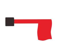 Bandiera Rossa - Hardware Per Cassetta Postale | Cassetta Postale In Acrilico Con Bandiera Rossa, Hardware Per Avviso Di Allarme, Lettera Per Casa All'aperto, Porta In, Decorazione Per La Casa