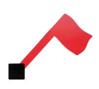Bandiera rossa per cassetta postale | Bandiera esterna in acrilico rosso per cassetta postale | Allarme hardware per esterni casa lettera porta parete post montaggio fattoria decorazione