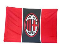 Bandiera Rossonera Ufficiale Rosso Nera per Tifosi Adulti e Bambini .100% Poliestere. Vari Motivi e Misure. Prodotto su licenza del club. ( Design Classico - Misura Grande [140x100] )