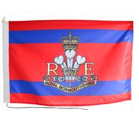 Bandiera Royal Monmouthshire Royal Engineers Army con corda e interruttore - ...