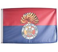 Bandiera Royal Welch Fusiliers dell'esercito britannico con occhielli - MOD L...