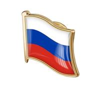 Bandiera Russa Badge Badge Metal Smalto Soltanto Pin Spilla Pin Brooch Russo di Bandiera Distintivi novità Accessorio