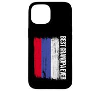 Bandiera russa del miglior nonno di sempre Custodia per iPhone 15