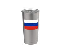 Bandiera russa della Russia Bicchiere termico in acciaio inox doppia parete