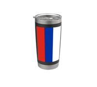 Bandiera russa della Russia Bicchiere termico in acciaio inox doppia parete