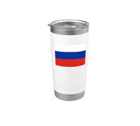 Bandiera russa della Russia Bicchiere termico in acciaio inox doppia parete