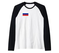 Bandiera Russa della Russia Maglia con Maniche Raglan