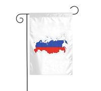 Bandiera russa Mappa Stampa Bandiere da giardino per la decorazione esterna, piccola bandiera da cortile Stagionale Inverno Natale Vacanze Outdoor Decor