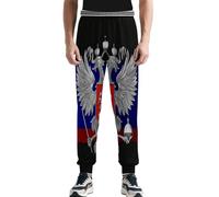 Bandiera Russa Stemma Russo Pantaloni Casual Uomo Leggero Asciugatura Rapida Allenamento Sport All'aperto Pantaloni Della Tuta, Stile 5, 3XL