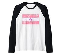 Bandiera saffica vintage Maglia con Maniche Raglan