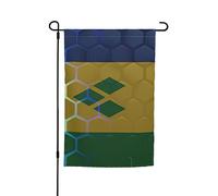 Bandiera Saint Vincent And The Grenadines Con 2 Occhielli Bandiera Pace Appendere Bandiere Giardino Per Esterni Festa Balcone 12X18 Inch