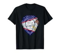 Bandiera Samoa Americane Colori Samoan Pride Leone Leone Maglietta