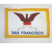 AZ FLAG Bandiera San Francisco 45x30cm - BANDIERINA Città di San Francisco - California 30 x 45 cm cordicelle
