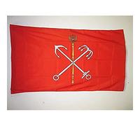 BANDIERA SAN PIETROBURGO 150x90cm - BANDIERA SAN PIETROBURGO IN RUSSIA 90 x 150 cm foro per asta - AZ FLAG