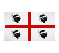 BANDIERA SARDEGNA 90x60cm - BANDIERA SARDA - ITALIA 60 x 90 cm - AZ FLAG