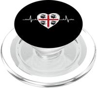 Bandiera Sardegna Heartbeat Four Moors Pride Design PopSockets PopGrip per MagSafe