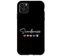 Bandiera Scandinavia Cuore - Norvegia Svezia Danimarca Souvenir Custodia per iPhone 11 Pro Max